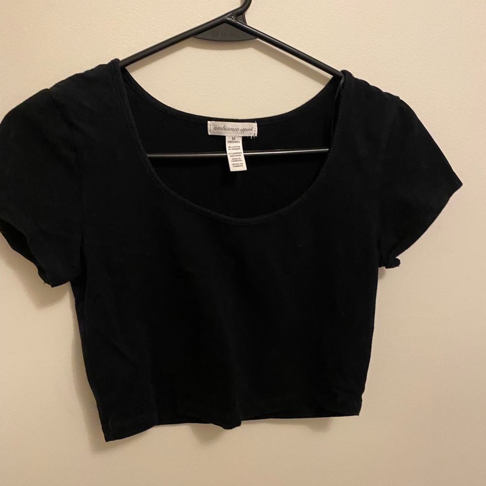 Black crop top